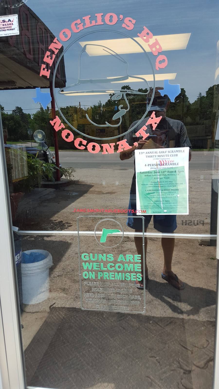 Fenoglioss BBQ & Station | restaurant | 510 US-82, Nocona, TX 76255, USA | 9408253843 OR +1 940-825-3843