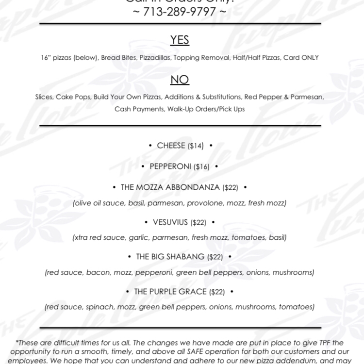 The Purple Flour | restaurant | 938 Wakefield Dr, Houston, TX 77018, USA | 7132899797 OR +1 713-289-9797