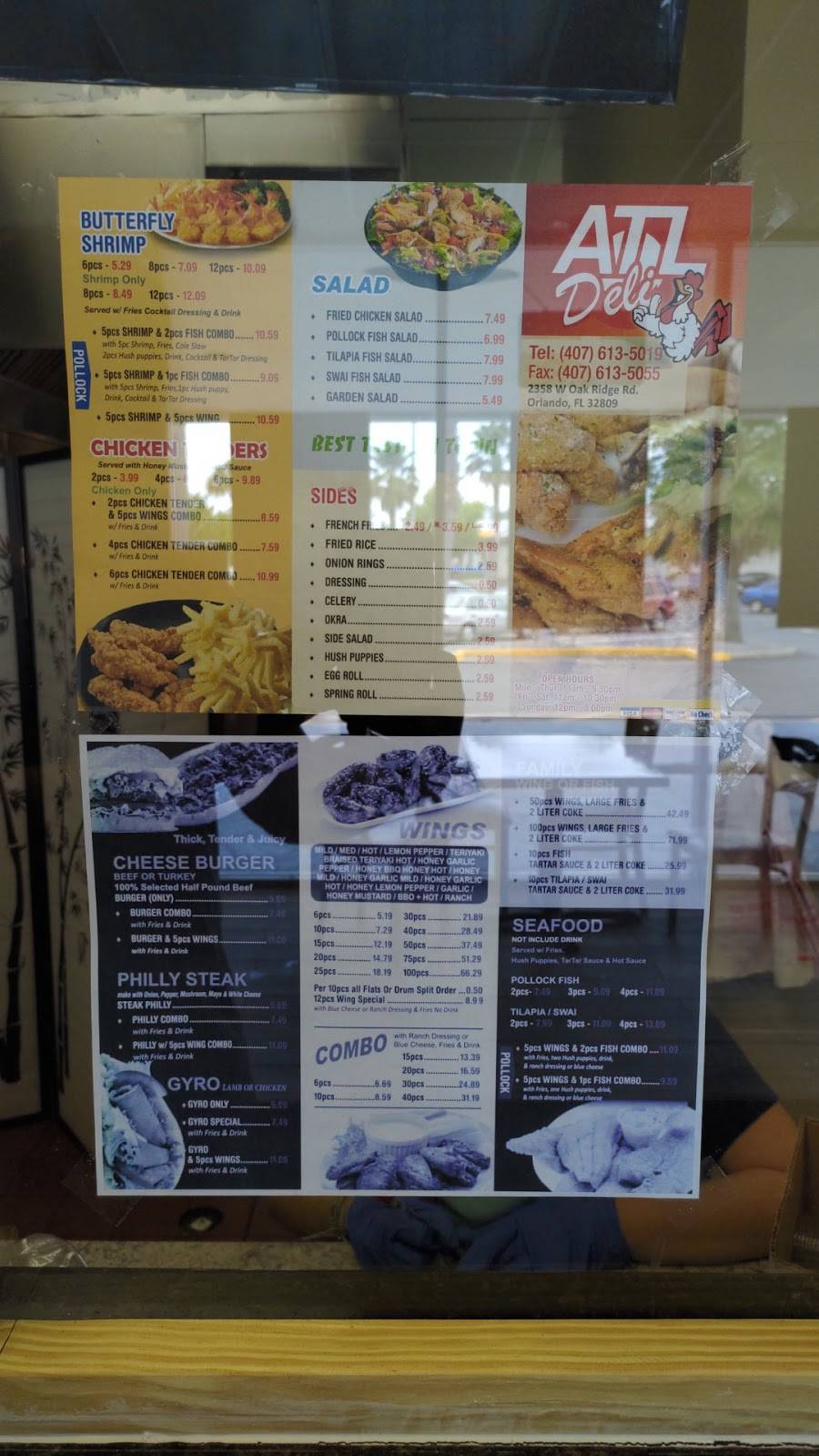 ATL Deli | restaurant | 2358 W Oak Ridge Rd, Orlando, FL 32809, USA | 4076135055 OR +1 407-613-5055