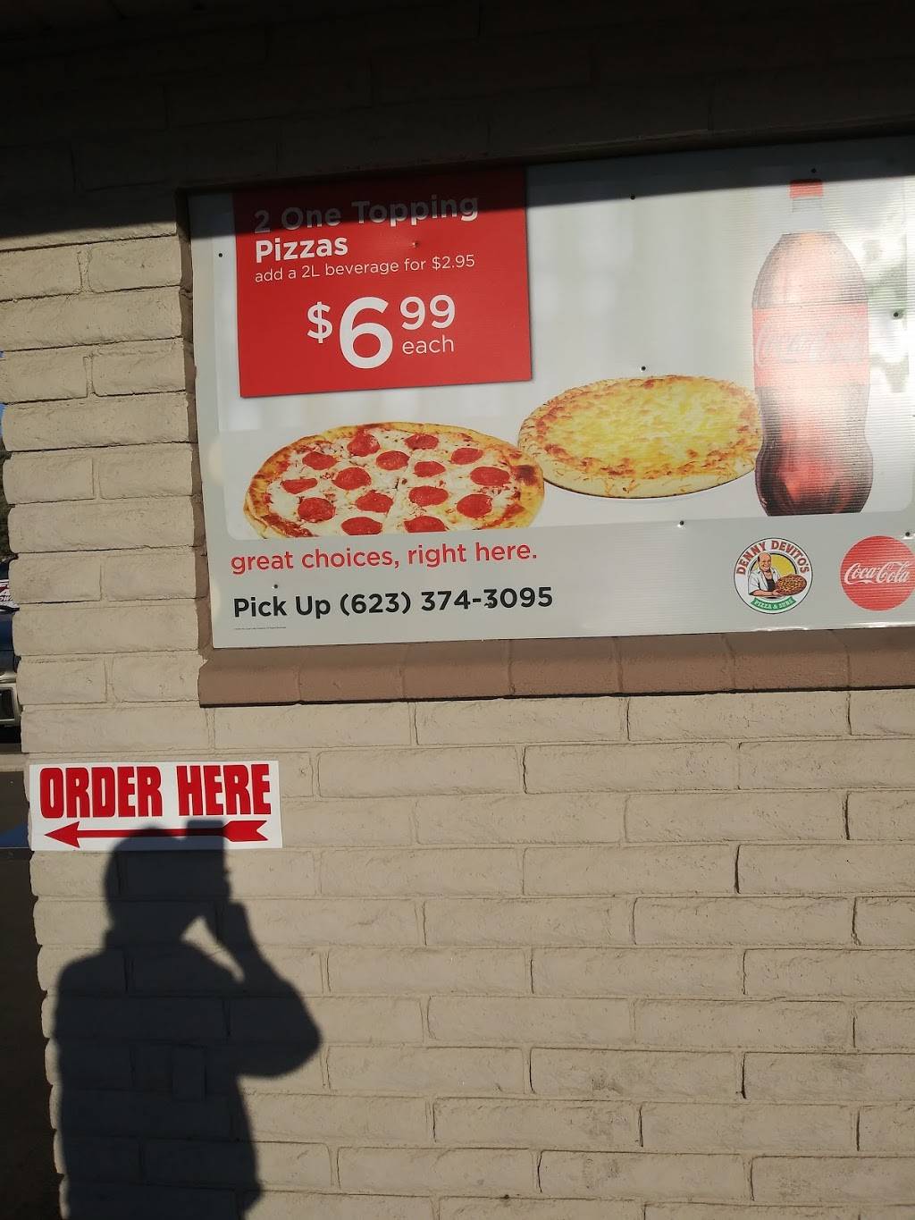 Denny DeVitos Pizza & Subs | restaurant | 6147 N 59th Ave, Glendale, AZ 85301, USA | 6233743095 OR +1 623-374-3095