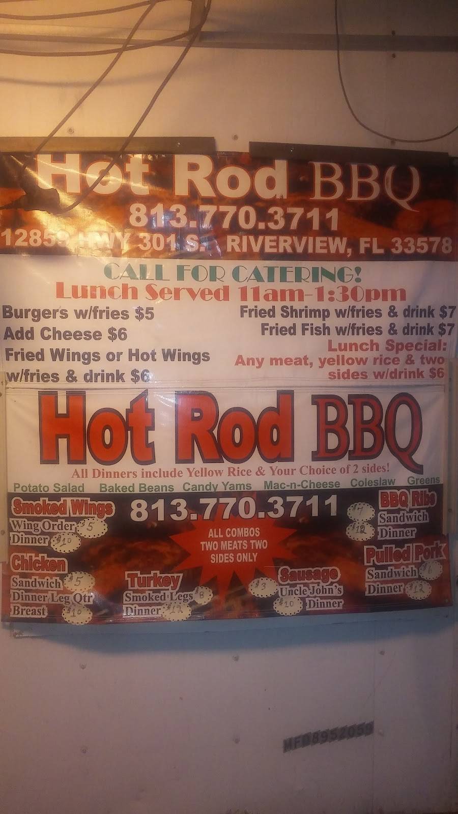 Hot Rod BBQ | restaurant | 12859 US-301, Riverview, FL 33578, USA | 8137703711 OR +1 813-770-3711