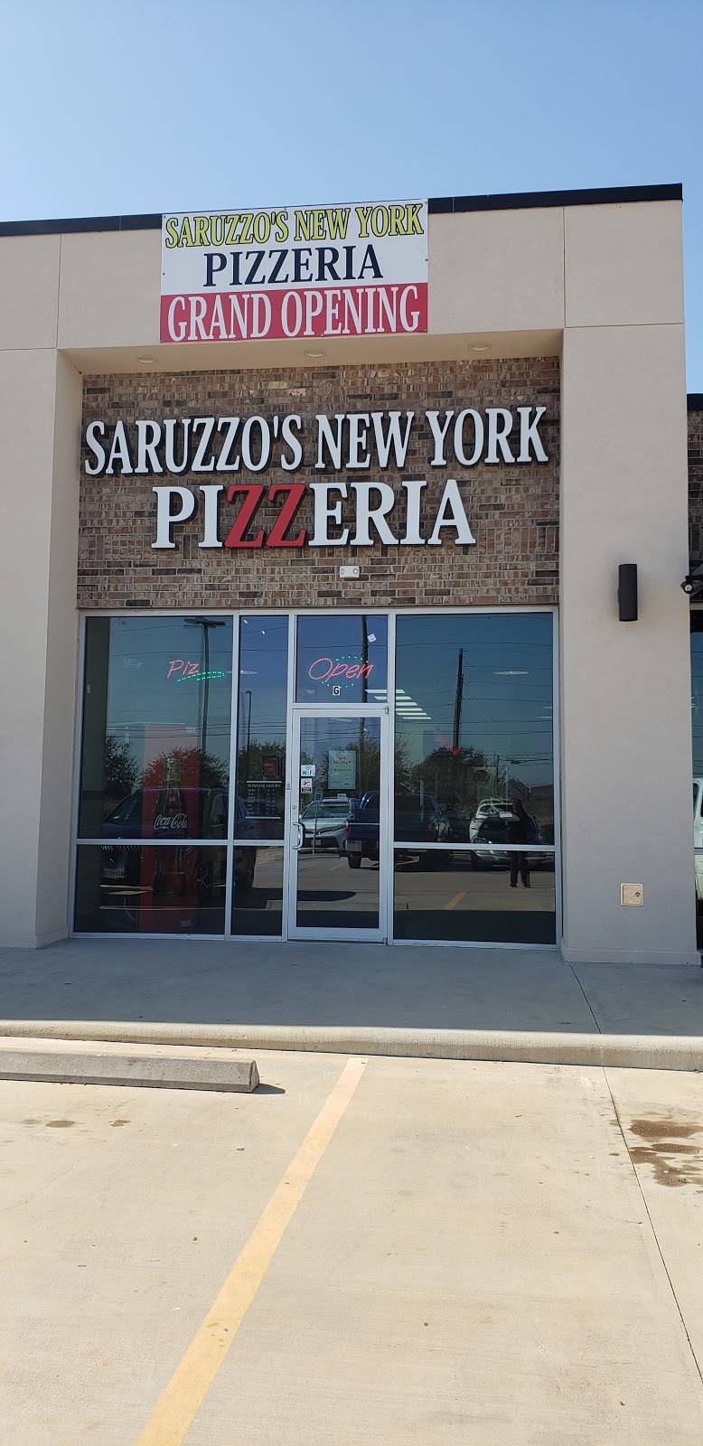 Saruzzos New York Pizzeria | restaurant | 8620 Grand Mission Blvd Ste. G, Richmond, TX 77407, USA | 3462392555 OR +1 346-239-2555