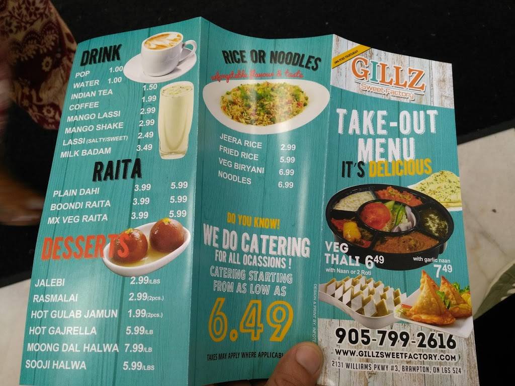 Gillz Sweet | restaurant | 2131 Williams Pkwy, Brampton, ON L6S 6B8, Canada | 9057992616 OR +1 905-799-2616