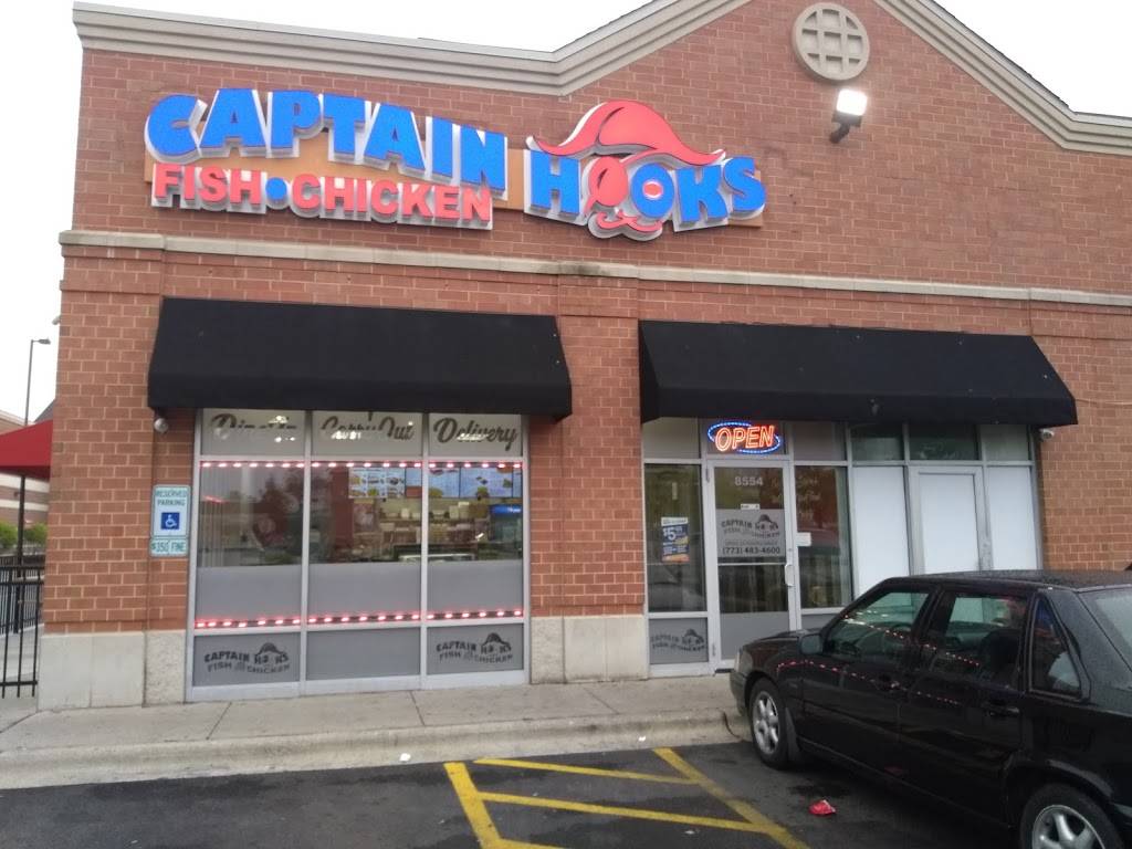 Captain Hooks Fish & Chicken | restaurant | 8554 S Cottage Grove Ave, Chicago, IL 60619, USA | 7734834600 OR +1 773-483-4600
