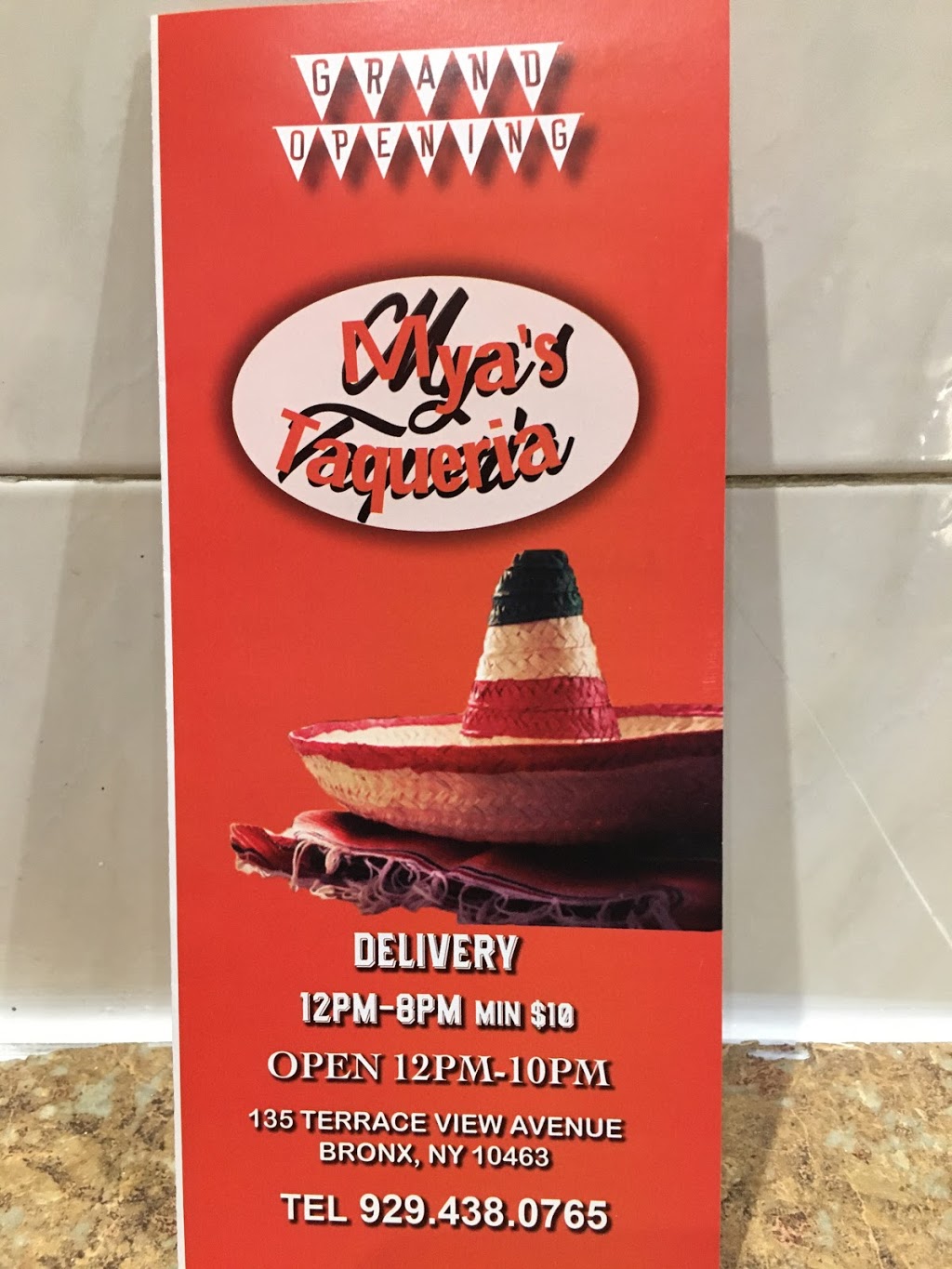 Myas Taqueria | restaurant | 135 Terrace View Ave, Bronx, NY 10463, USA | 3476034870 OR +1 347-603-4870
