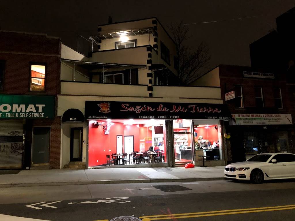 Sazon de mi tierra | restaurant | 40-18 Greenpoint Ave, Long Island City, NY 11104, USA | 7182556244 OR +1 718-255-6244