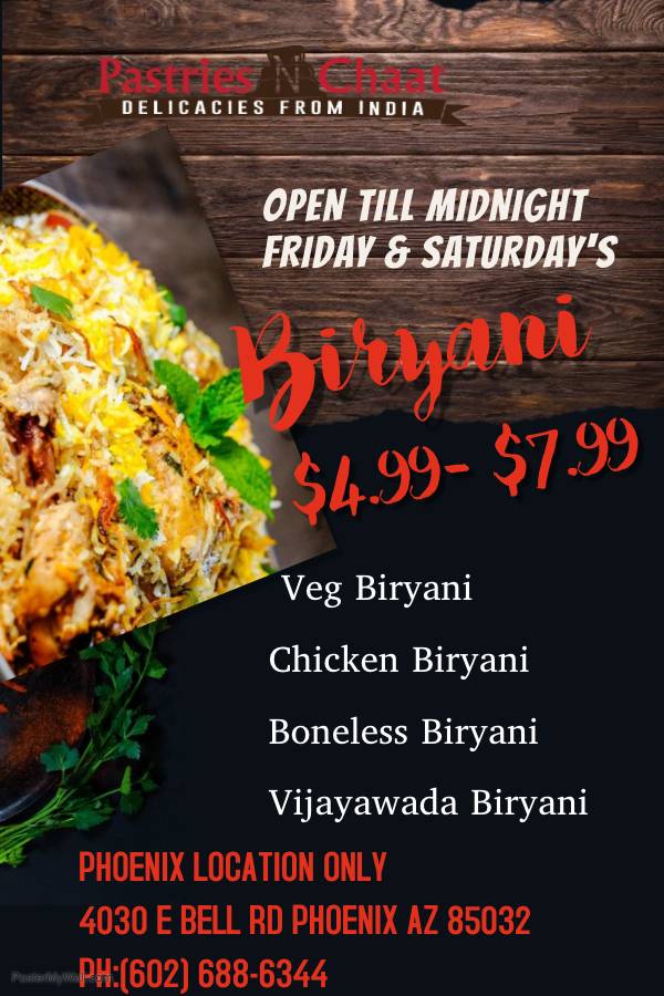 Pastries N Chaat Phoenix | bakery | 4030 E Bell Rd #101, Phoenix, AZ 85032, USA | 6026886344 OR +1 602-688-6344