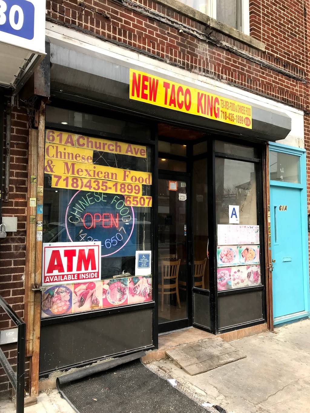 New Taco King | restaurant | 61 Church Ave, Brooklyn, NY 11218, USA | 7184351899 OR +1 718-435-1899