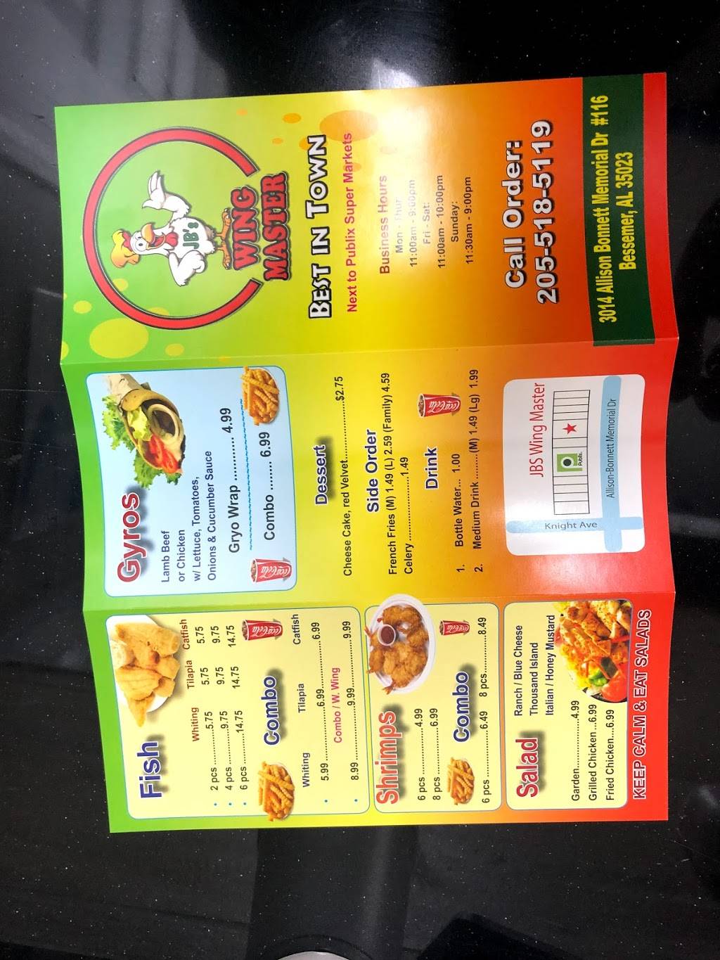 Wing Master | restaurant | 3014 Allison-Bonnett Memorial Dr #116, Hueytown, AL 35023, USA | 2055185119 OR +1 205-518-5119