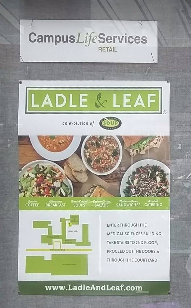 Ladle & Leaf | restaurant | School of Nursing Building, 513 Parnassus Ave, San Francisco, CA 94131, USA | 4155929524 OR +1 415-592-9524