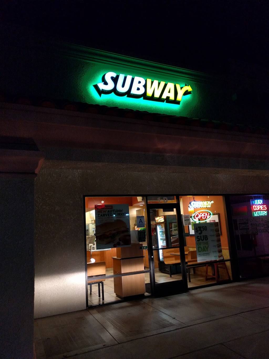 Subway Restaurants | restaurant | Cooley Plaza, 2097 E Washington St Suite 1D, Colton, CA 92324, USA | 9094221006 OR +1 909-422-1006