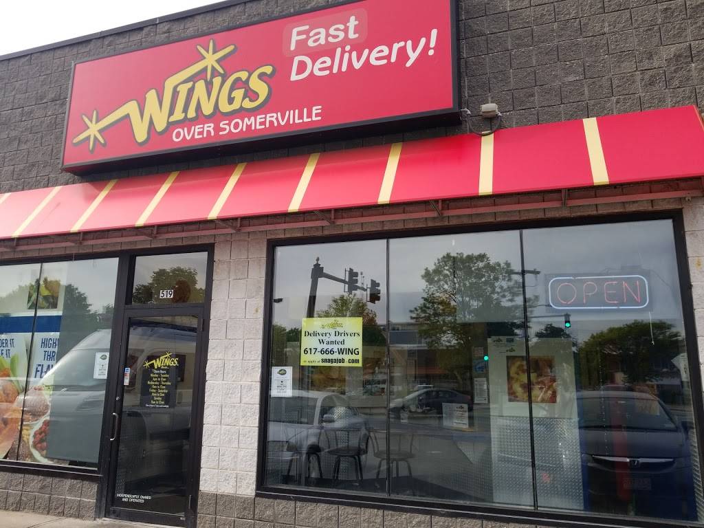 Wings Over Somerville | meal takeaway | 519 Somerville Ave, Somerville, MA 02143, USA | 6176669464 OR +1 617-666-9464
