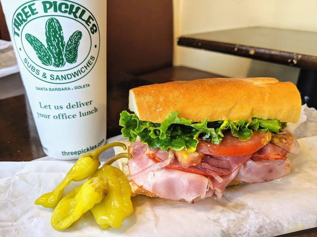 Three Pickles Subs & Sandwiches | meal takeaway | 126 E Canon Perdido St, Santa Barbara, CA 93101, USA | 8059651015 OR +1 805-965-1015