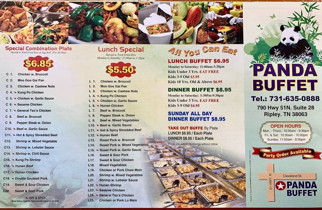 Panda House | restaurant | 790 US-51, Ripley, TN 38063, USA | 7316350888 OR +1 731-635-0888