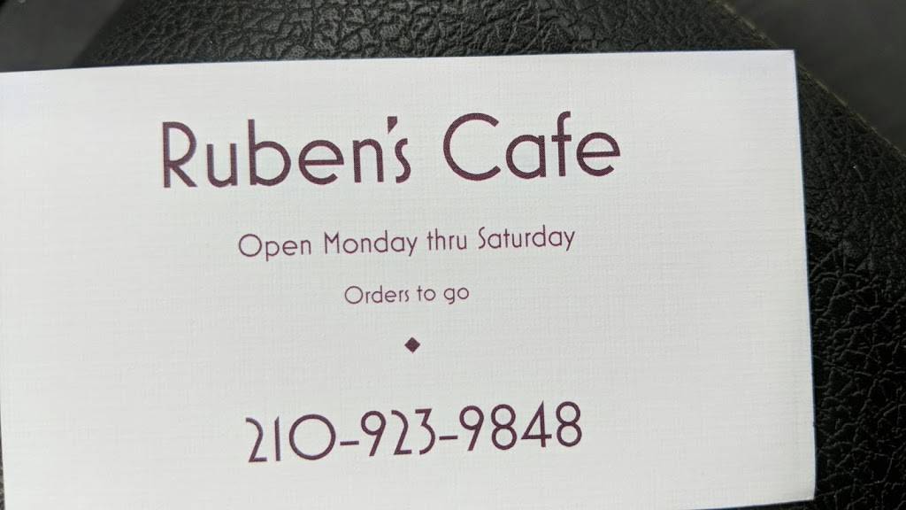 Rubens Cafe | restaurant | 3002 Commercial Ave, San Antonio, TX 78221, USA | 2109239848 OR +1 210-923-9848