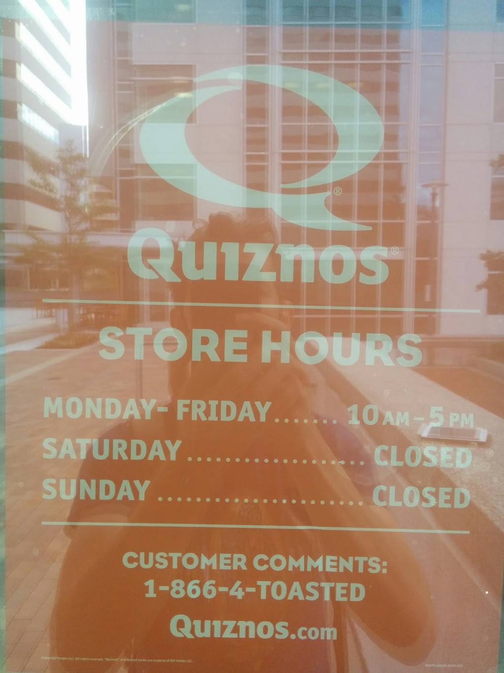 Quiznos | restaurant | 4801 Montgomery Ln Ste C, Bethesda, MD 20814, USA | 3016566606 OR +1 301-656-6606