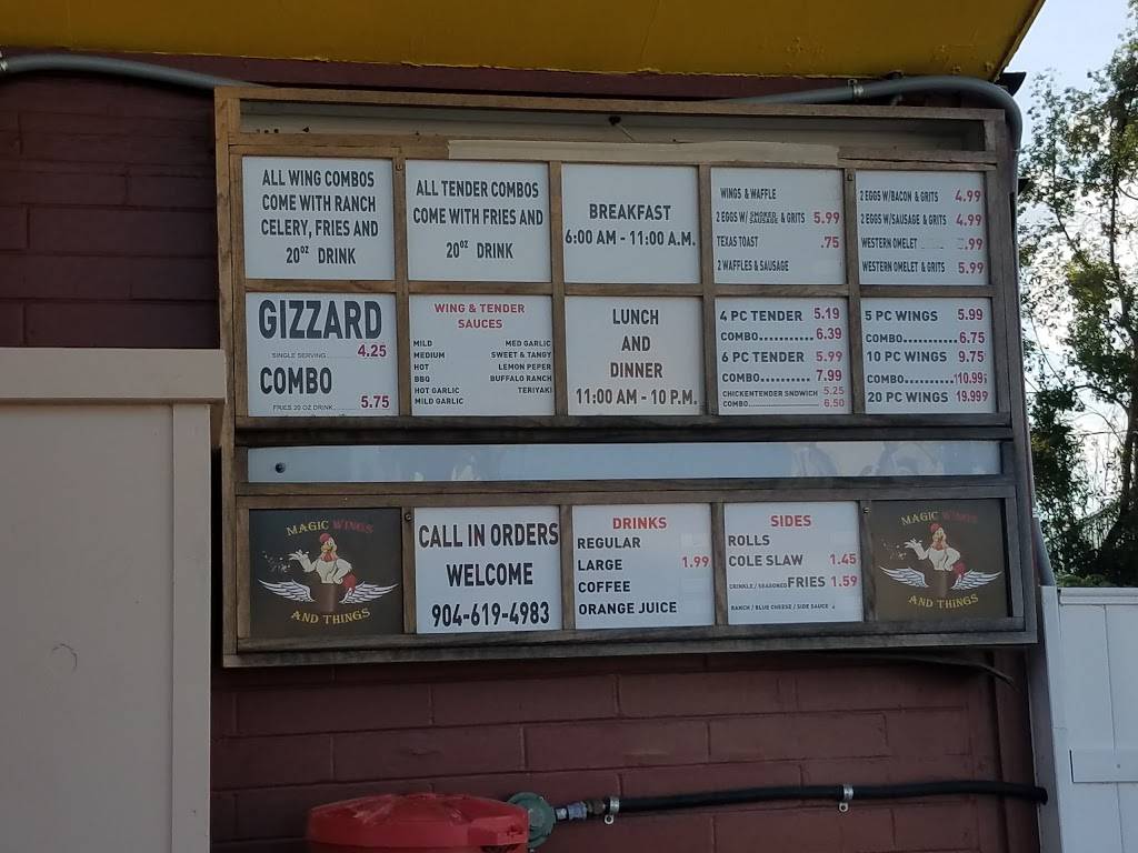 Magic Wings | restaurant | 10670 Biscayne Blvd, Jacksonville, FL 32218, USA | 9046194983 OR +1 904-619-4983