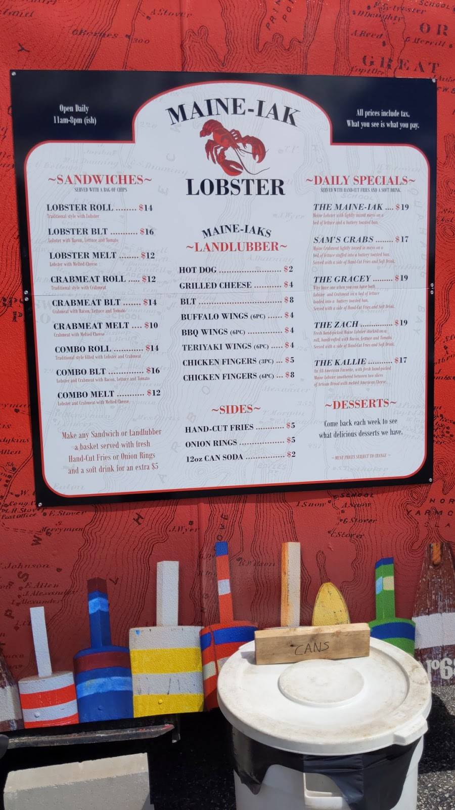 Maine-iak lobster | restaurant | 220 Bath Rd, Brunswick, ME 04011, USA | 2075043805 OR +1 207-504-3805