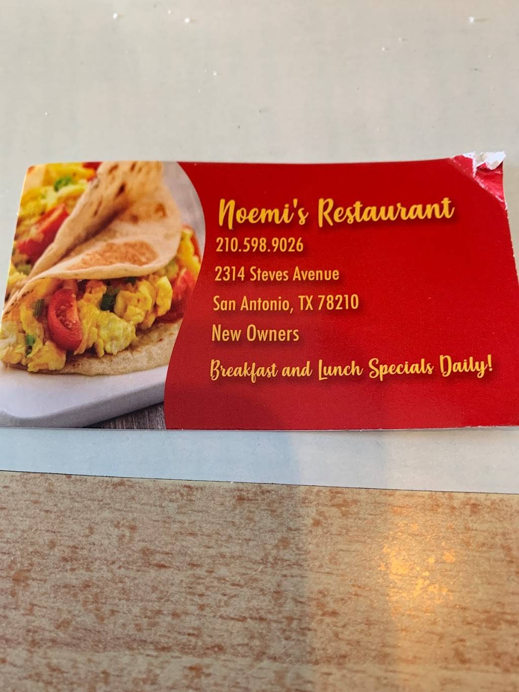 Noemis Restaurant | restaurant | 2314 Steves Ave, San Antonio, TX 78210, USA | 2105989026 OR +1 210-598-9026