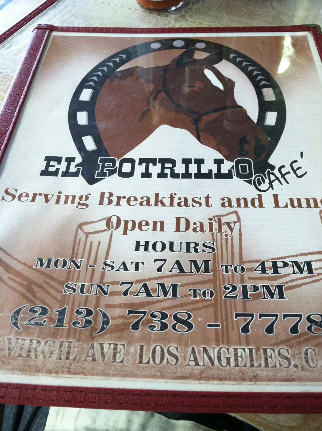 El Potrillo Cafe | restaurant | 3622, 210 N Virgil Ave, Los Angeles, CA 90004, USA | 2136747669 OR +1 213-674-7669