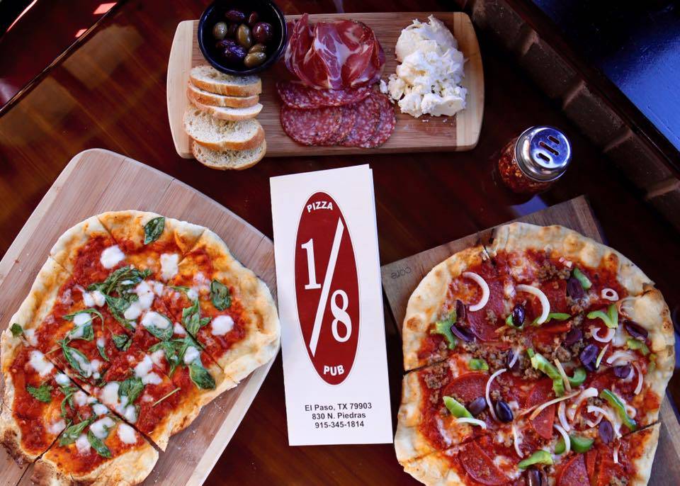 1/8 Pizza Pub | restaurant | 830 N Piedras St, El Paso, TX 79903, USA | 9153451814 OR +1 915-345-1814