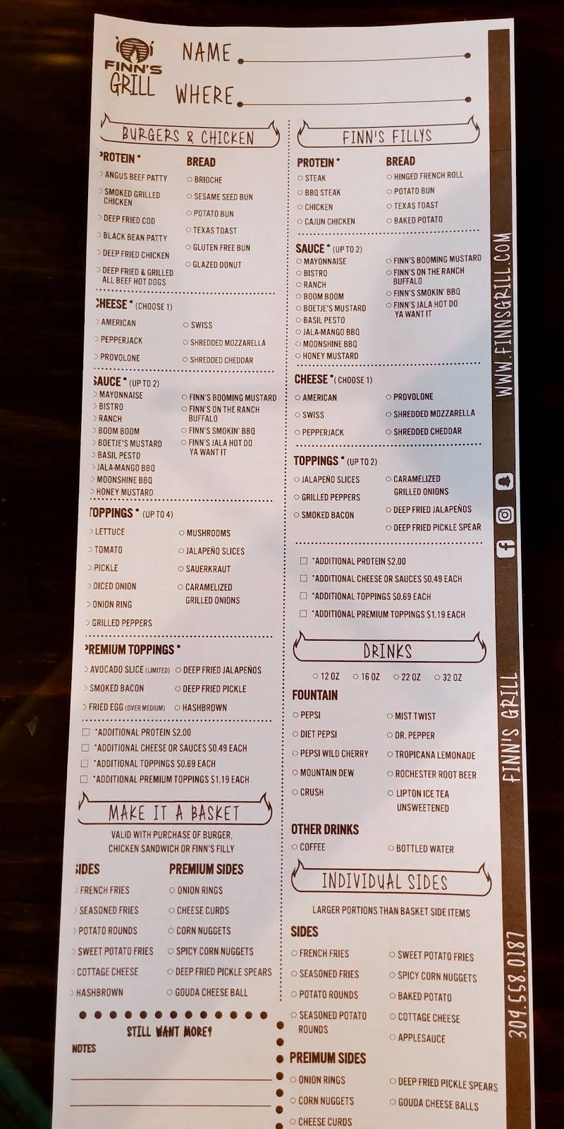 Finns Grill | restaurant | 580 1st St W, Milan, IL 61264, USA | 3095580187 OR +1 309-558-0187