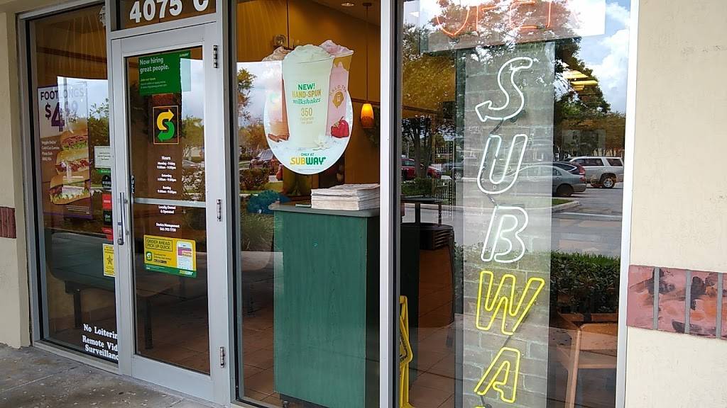 Subway | restaurant | 4075 S State Rd 7, Lake Worth, FL 33467, USA | 5617458057 OR +1 561-745-8057
