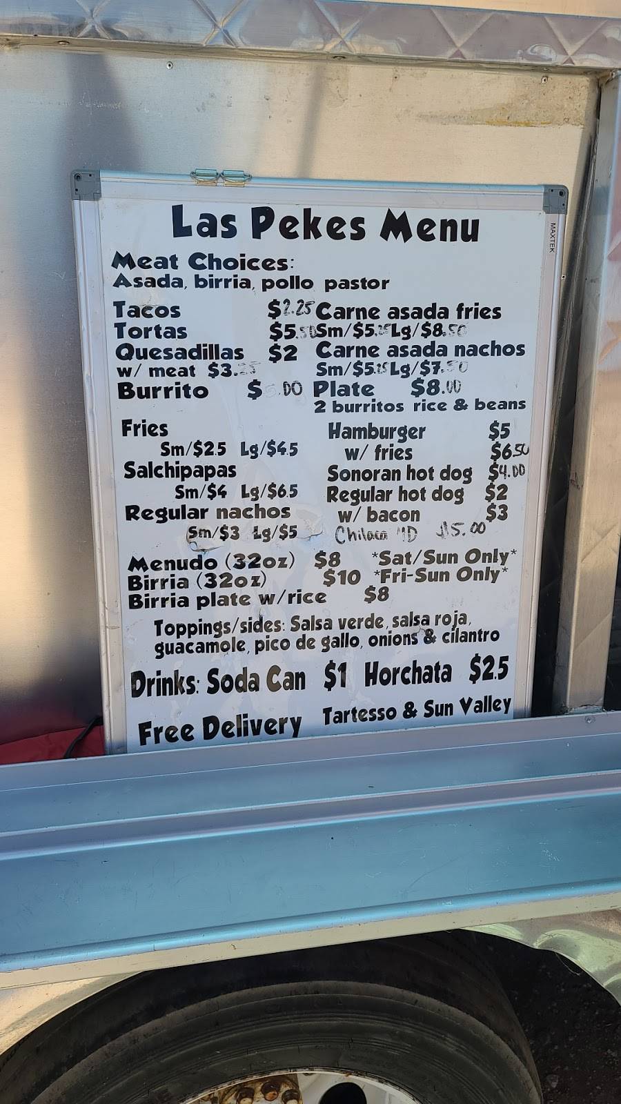 Las pekes Mexican food | restaurant | 29100, 29148 W Van Buren St, Buckeye, AZ 85396, USA | 6232961216 OR +1 623-296-1216