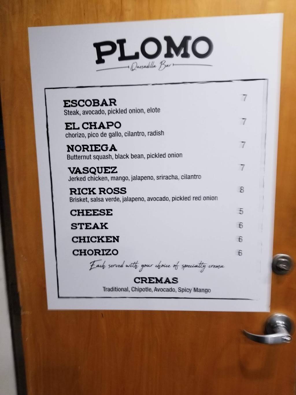 PLOMO Quesadillas | restaurant | 644 W Dickson St #101a, Fayetteville, AR 72701, USA | 4793324116 OR +1 479-332-4116