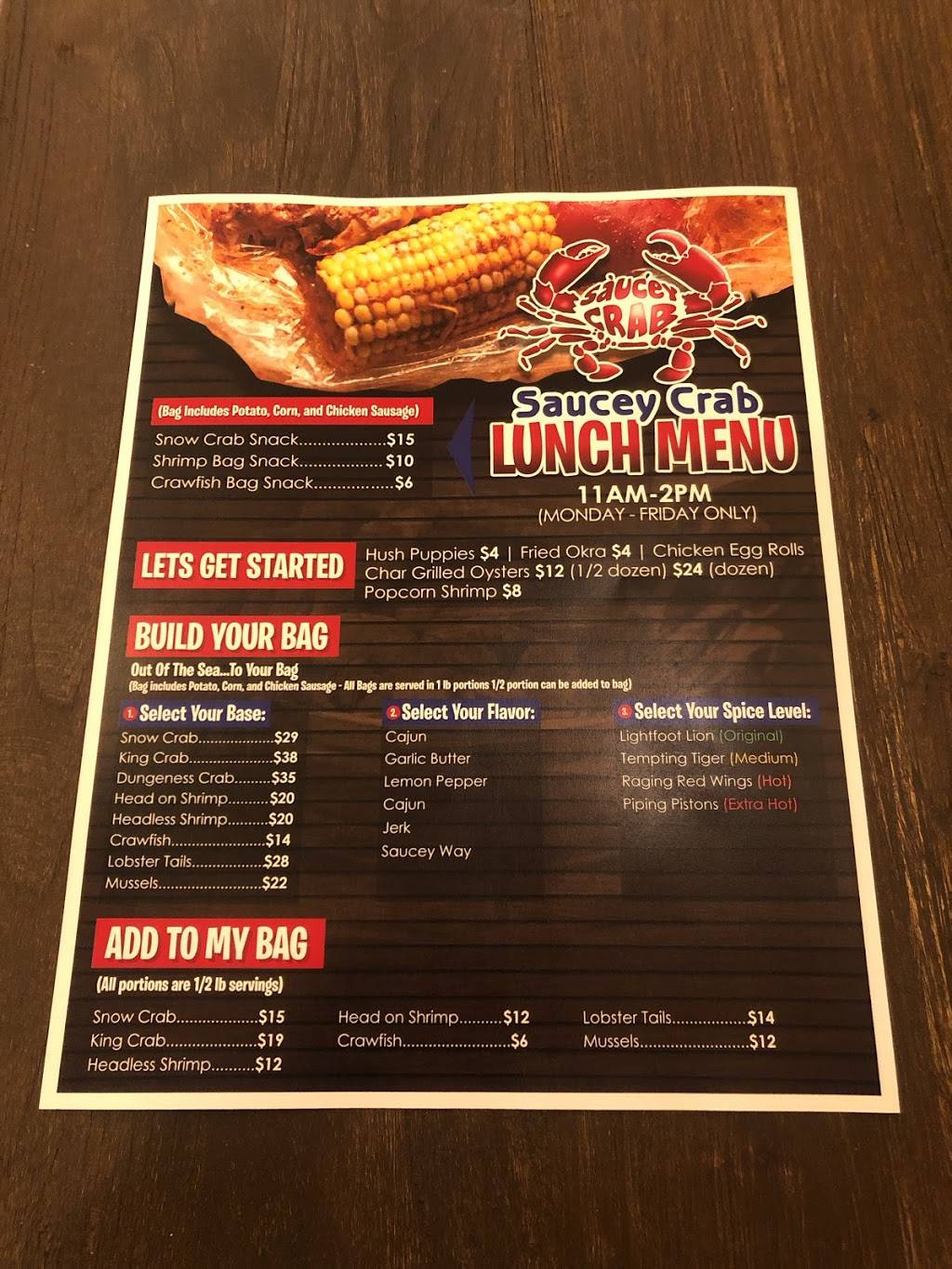 Saucey Crab | restaurant | 21754 W Eleven Mile Rd, Southfield, MI 48076, USA | 2487284444 OR +1 248-728-4444