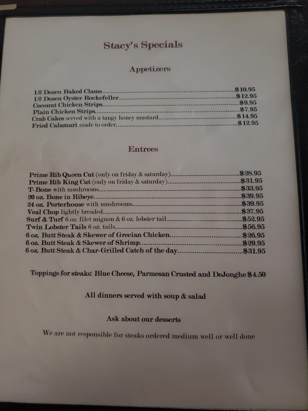 Stacys | restaurant | 845 Mannheim Rd, Bellwood, IL 60104, USA | 7085446636 OR +1 708-544-6636