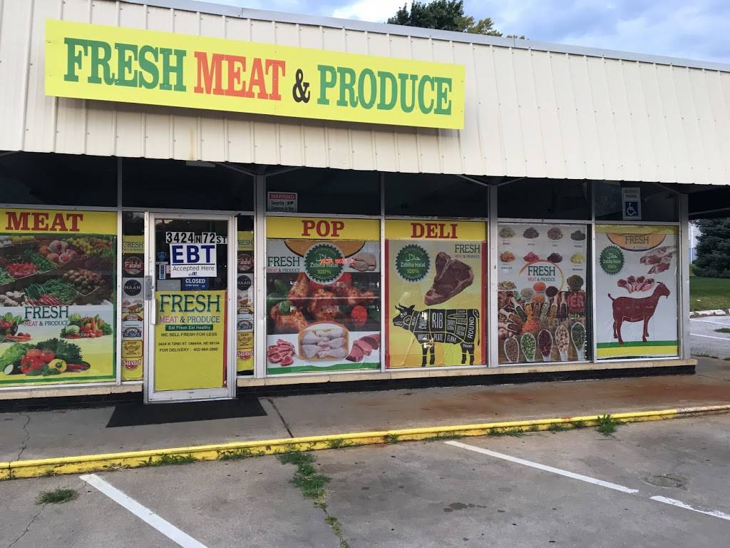 Fresh Meat & Produce | restaurant | 3424 N 72nd St, Omaha, NE 68134, USA | 4029642990 OR +1 402-964-2990