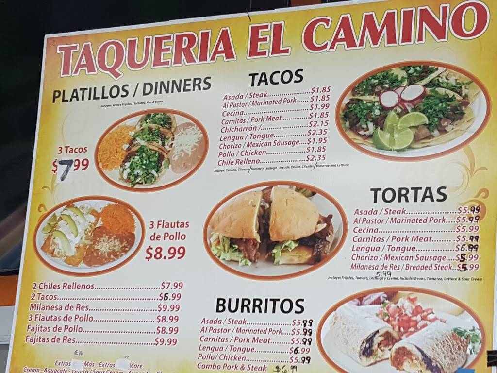 TAQUERIA EL CAMINO | restaurant | 1572 Bloomingdale Rd, Glendale Heights, IL 60139, USA | 6309306289 OR +1 630-930-6289