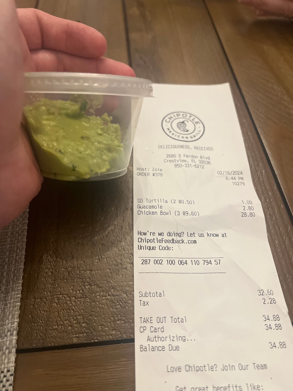 Chipotle Mexican Grill | restaurant | 2680 S Ferdon Blvd, Crestview, FL 32536, USA | 8503316212 OR +1 850-331-6212