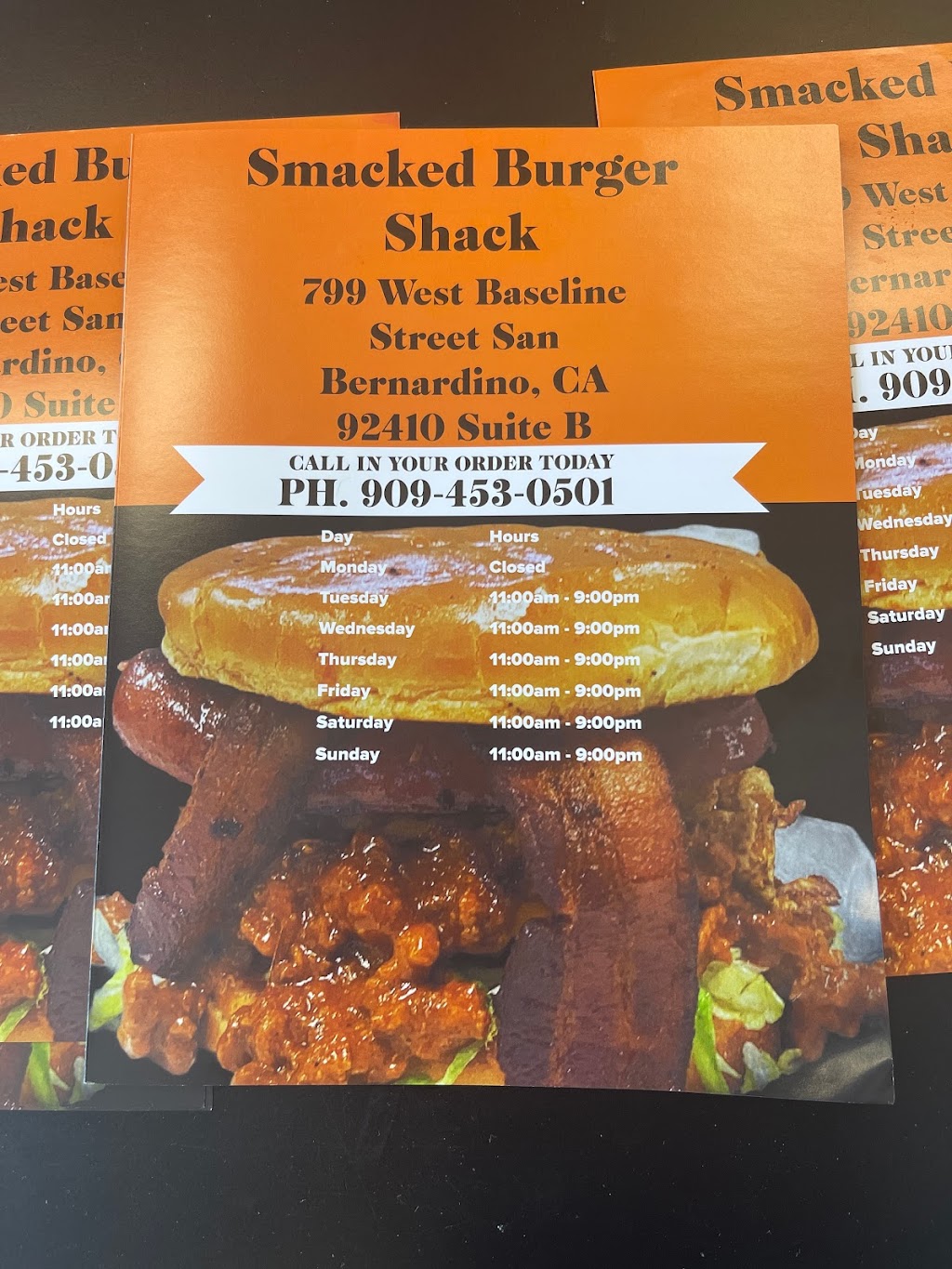 Smacked Burger Shack | meal takeaway | 799 W Base Line St Suite B, San Bernardino, CA 92410, USA | 9094530501 OR +1 909-453-0501