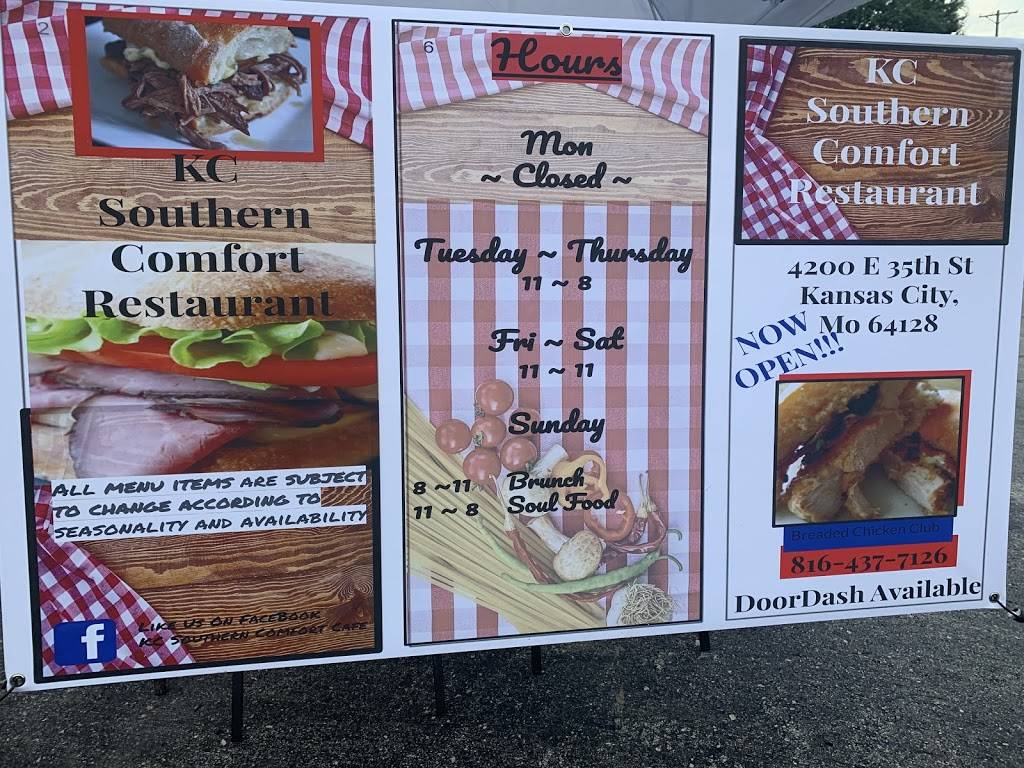 KC Southern Comfort Cafe | restaurant | 4200 E 35th St, Kansas City, MO 64128, USA | 8164377126 OR +1 816-437-7126