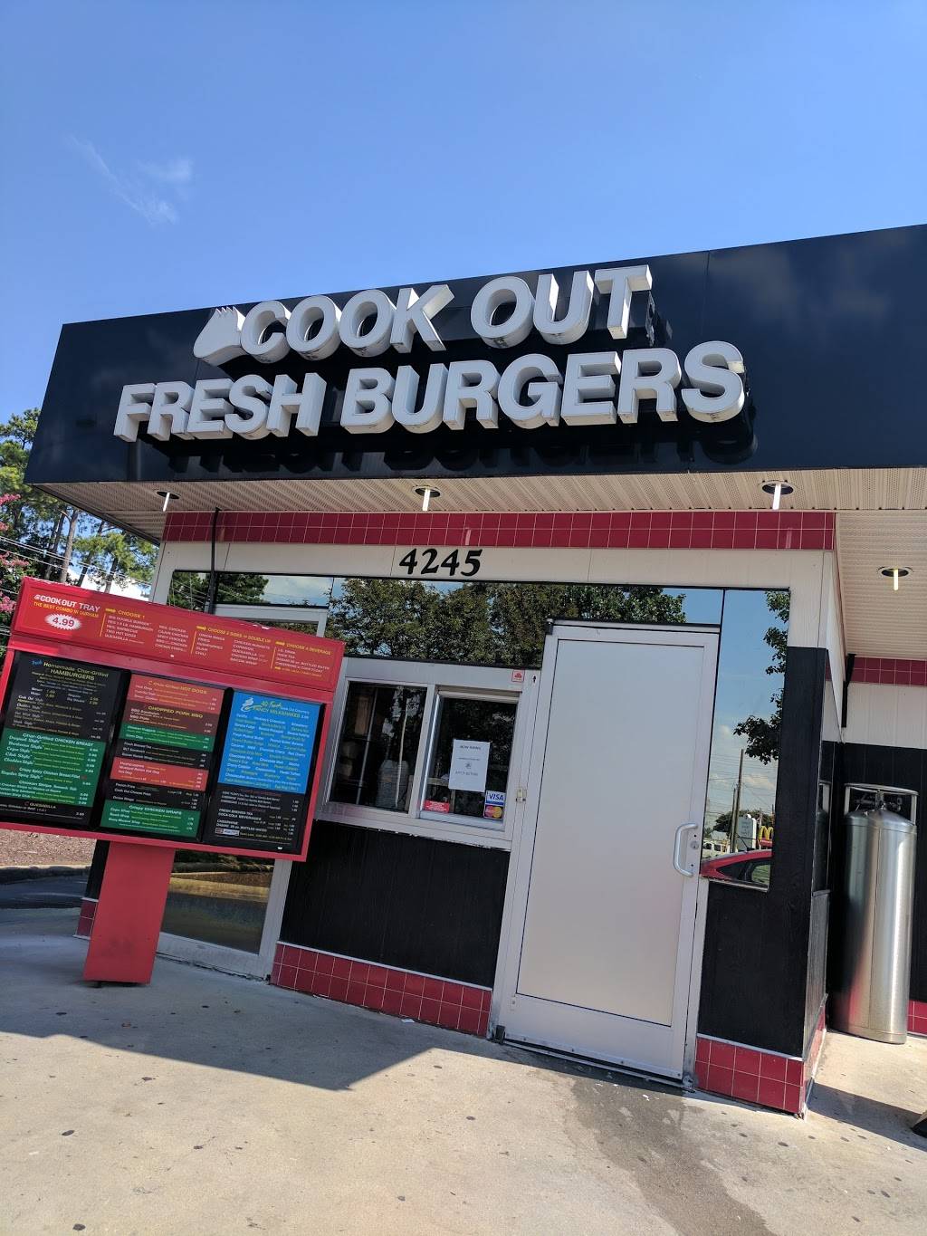 Cook Out | restaurant | 4245 N Roxboro St, Durham, NC 27705, USA | 8665470011 OR +1 866-547-0011