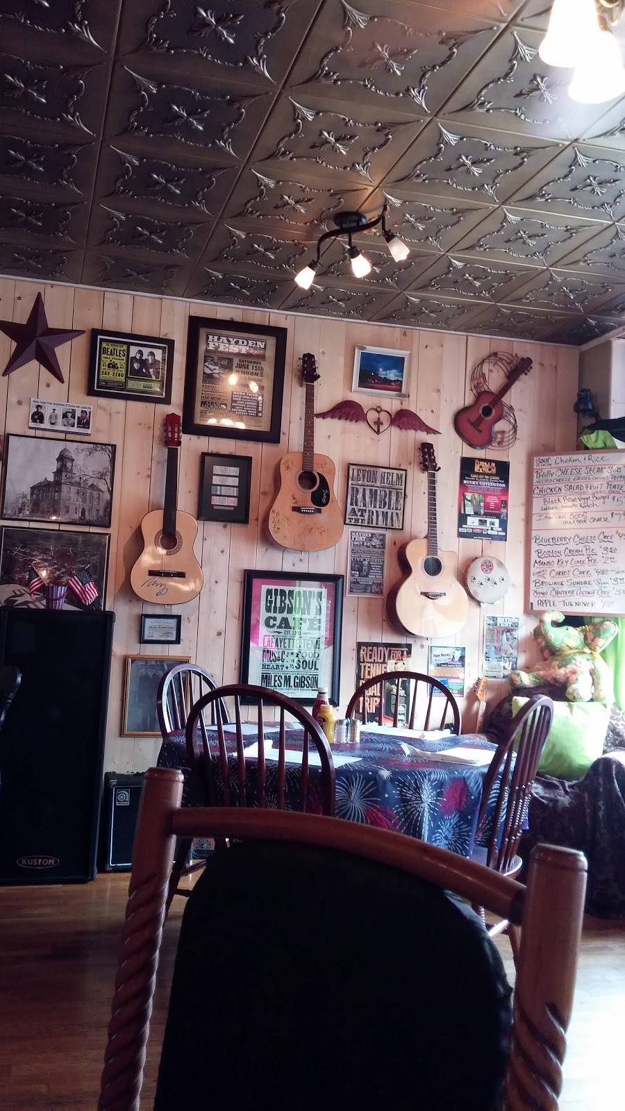 Gibsons Cafe | cafe | 100 E Locust St, Lafayette, TN 37083, USA | 6156662244 OR +1 615-666-2244