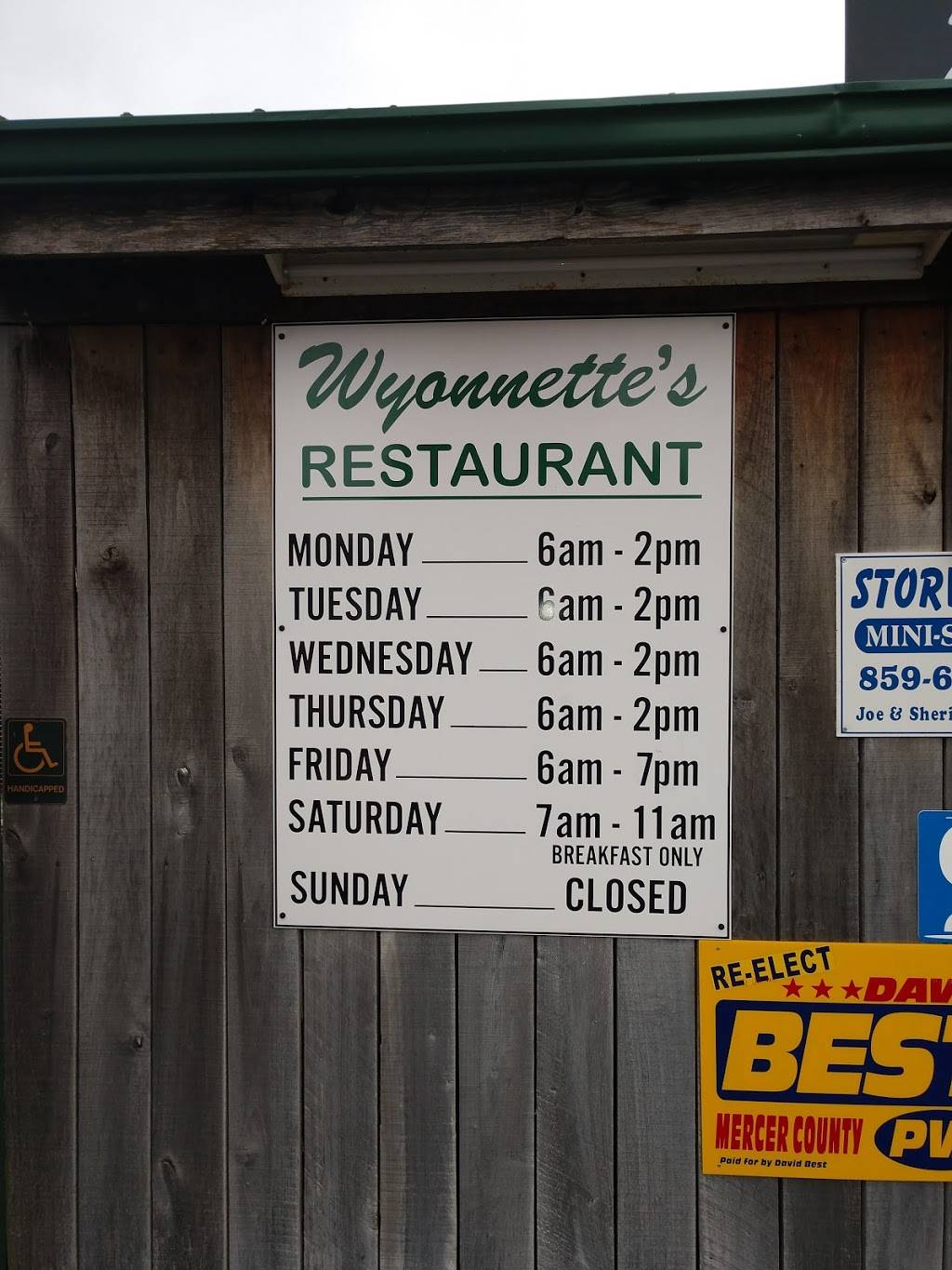 Wyonettes Restaurant | restaurant | 672 Cornishville St, Harrodsburg, KY 40330, USA | 8597349257 OR +1 859-734-9257