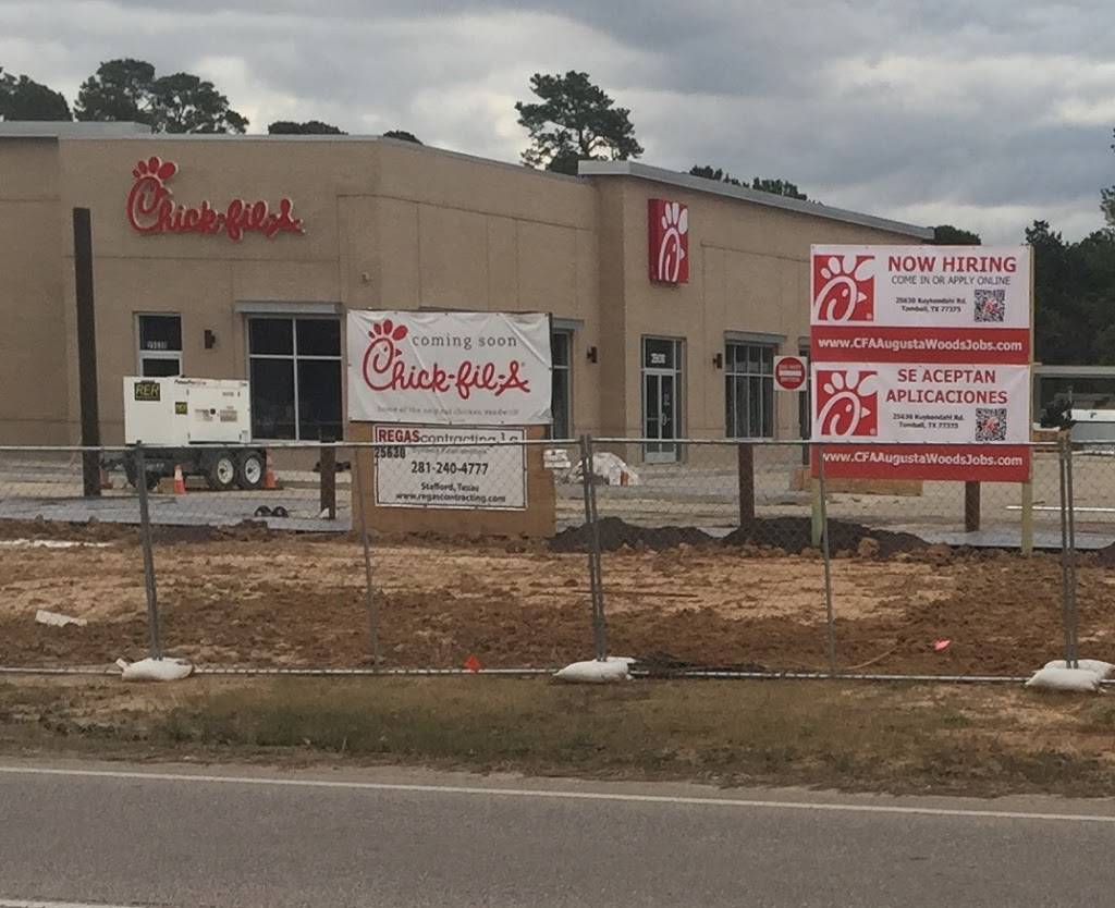 Chick-fil-A | restaurant | 25630 Kuykendahl Rd, Tomball, TX 77375, USA | 2815169500 OR +1 281-516-9500