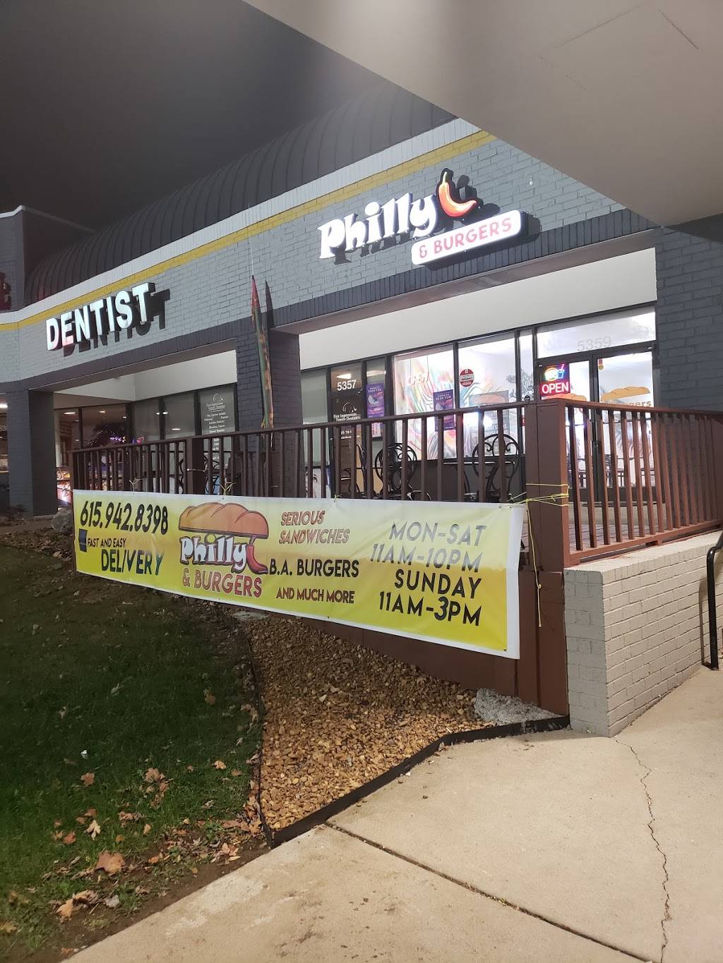 Philly and Burgers | restaurant | 5359 Mt View Rd, Antioch, TN 37013, USA | 6159428398 OR +1 615-942-8398