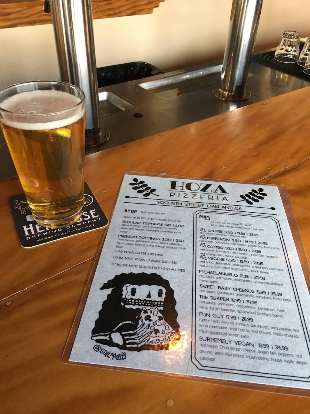 Hoza Pizzeria | restaurant | 400 15th St, Oakland, CA 94612, USA | 5102509072 OR +1 510-250-9072