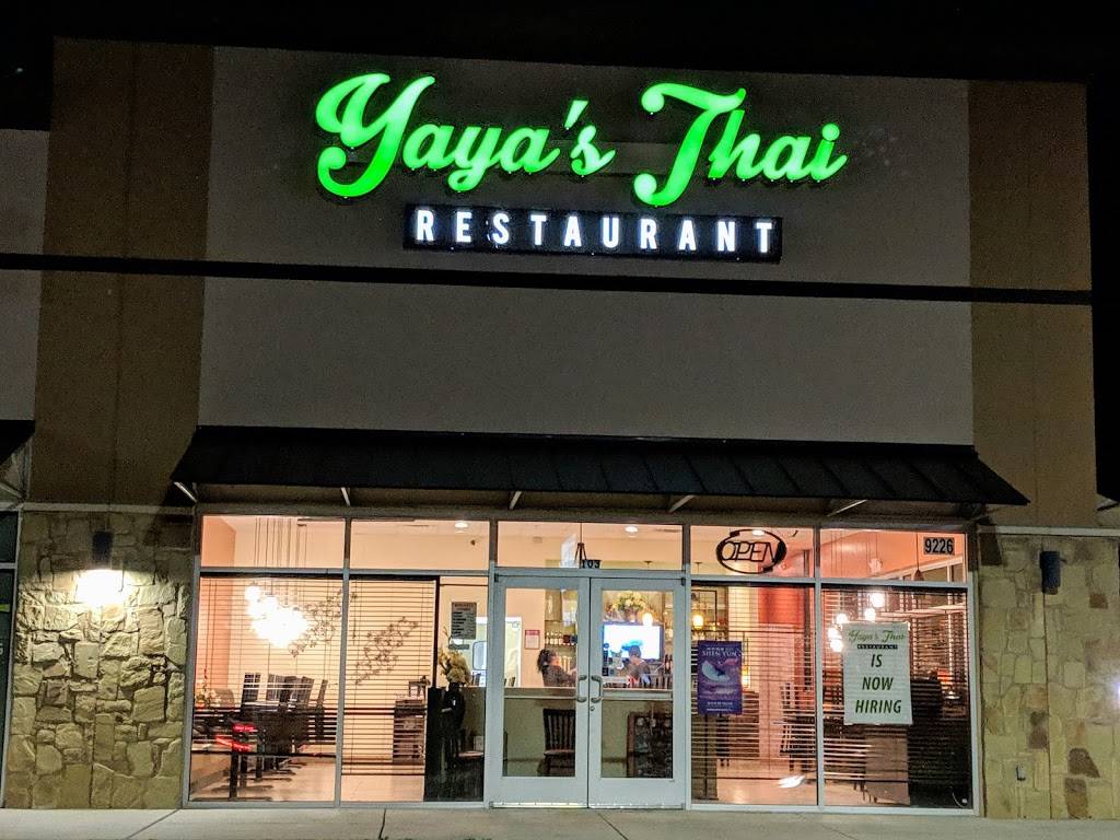Yayas Thai Restaurant | restaurant | 9226 Potranco Rd #103, San Antonio, TX 78251, USA | 2102815215 OR +1 210-281-5215