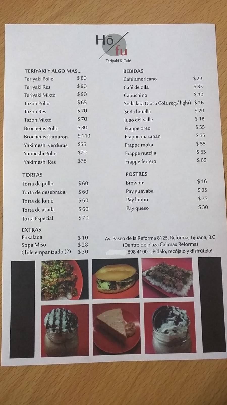 Ho fu Teriyaki & Cafe | restaurant | Lomas Dela Amistad, 22180 Tijuana, B.C., Mexico | 6984100 OR +52 6984100