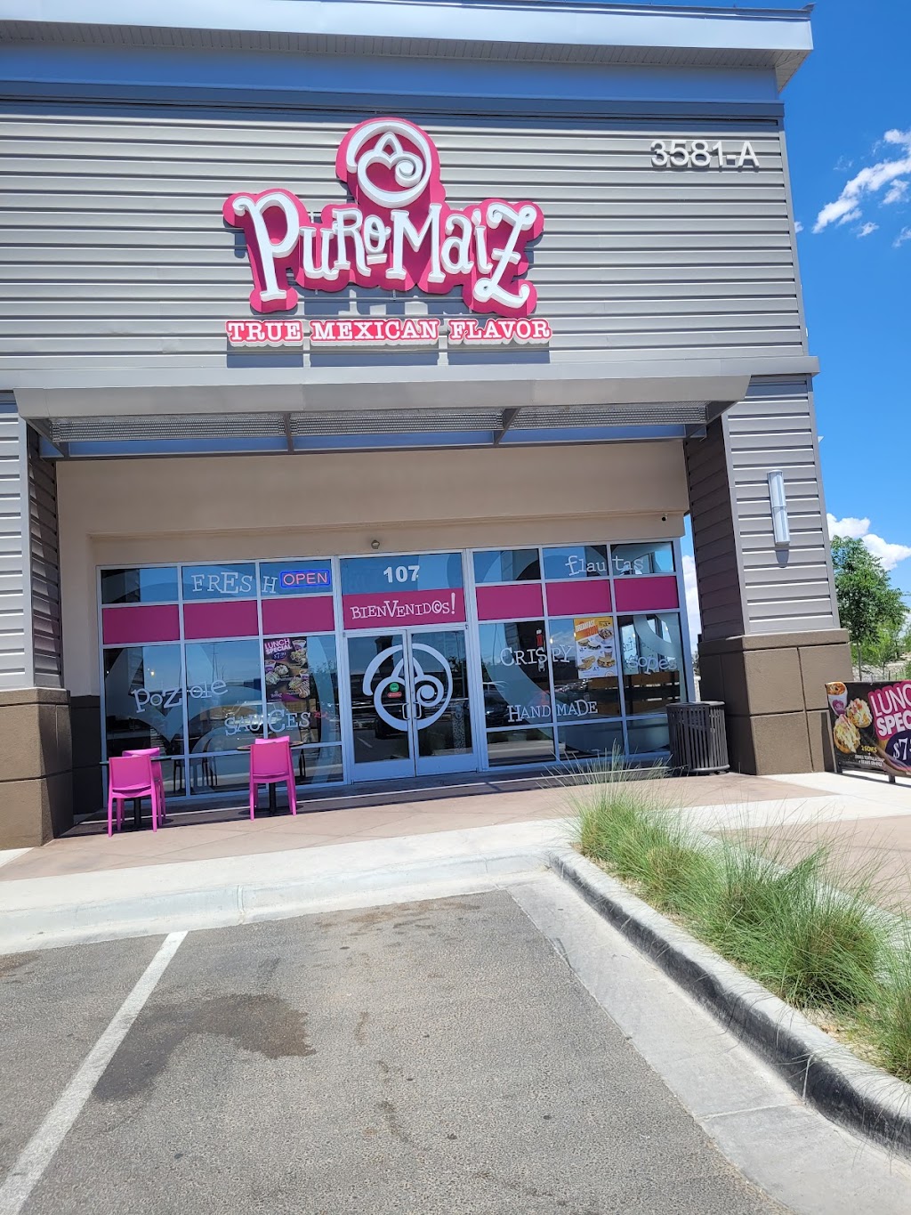 Puro Maiz El Paso | restaurant | 3581 N Zaragoza Rd Suite 107, El Paso, TX 79938, USA | 9152496358 OR +1 915-249-6358