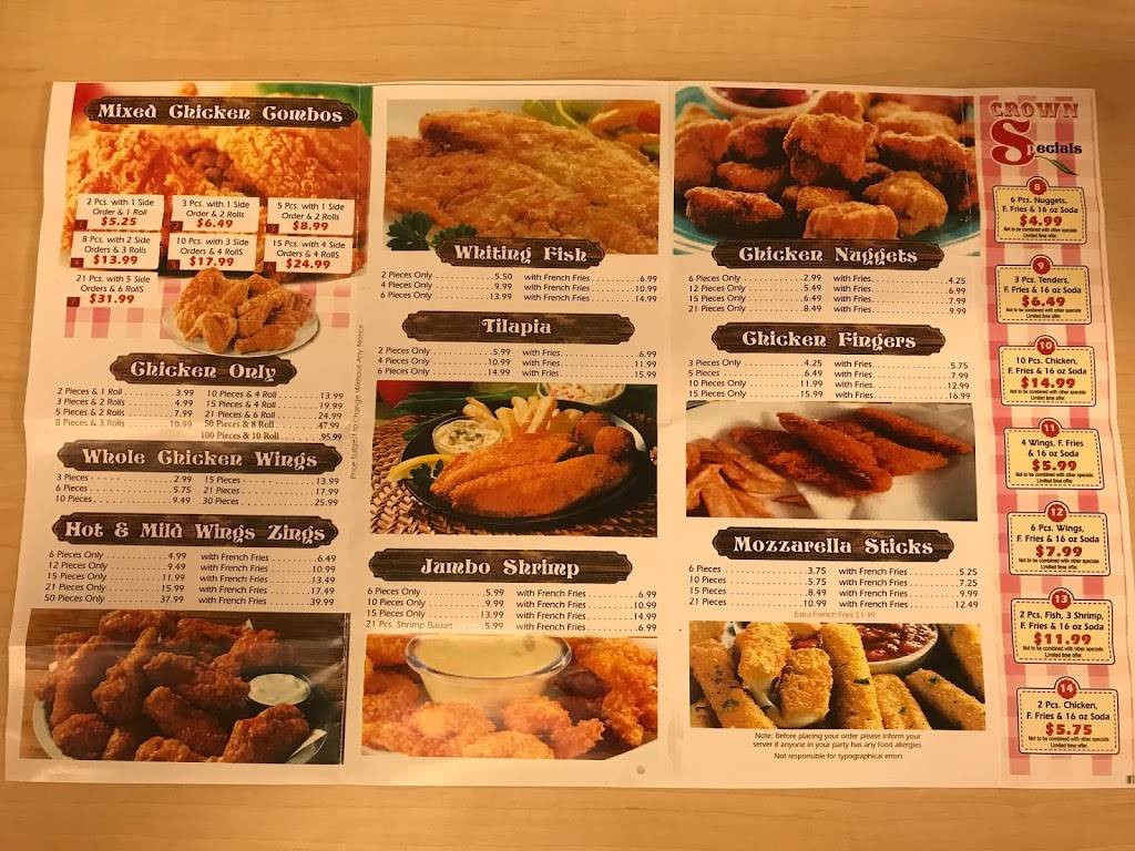 Crown Fried Chicken | restaurant | 11111 Jefferson Ave, Newport News, VA 23601, USA | 7575950055 OR +1 757-595-0055