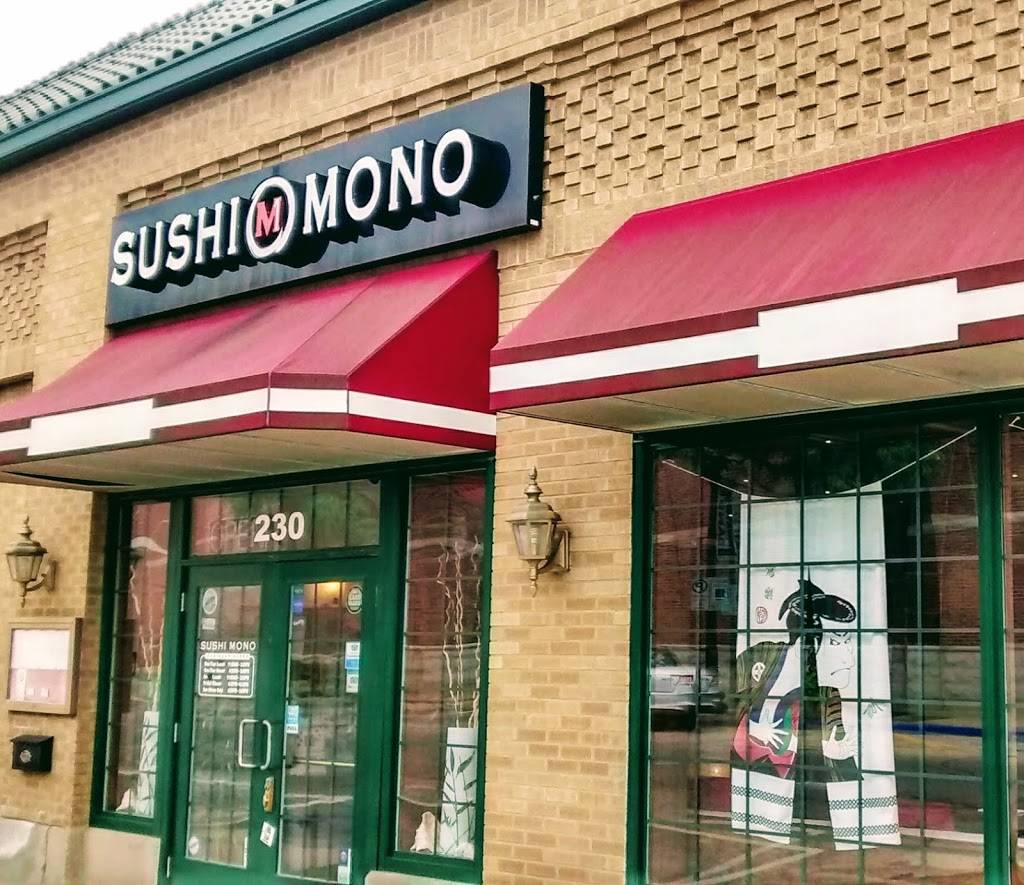 Sushi Mono | restaurant | 230 W Front St, Wheaton, IL 60187, USA | 6307520102 OR +1 630-752-0102