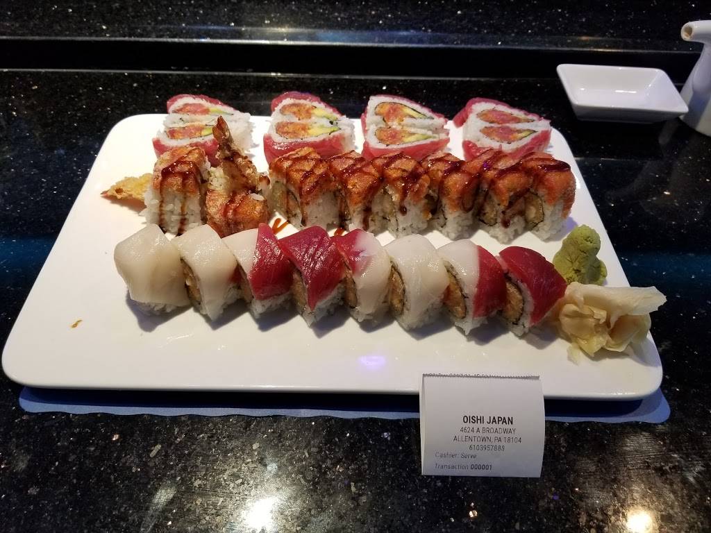 Oishi Japan | restaurant | 4624 Broadway A, Allentown, PA 18104, USA | 6103957888 OR +1 610-395-7888
