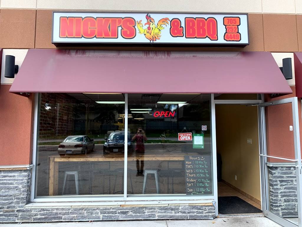 Nicki’s Chicken & BBQ | restaurant | 110 Little Ave Unit 4, Barrie, ON L4N 4K8, Canada | 7052524449 OR +1 705-252-4449