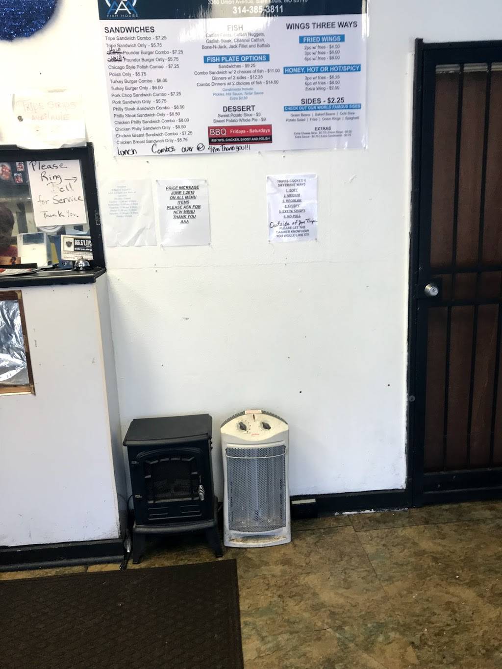 AAA Fish House | restaurant | 3360 Union Blvd, St. Louis, MO 63115, USA | 3143853811 OR +1 314-385-3811